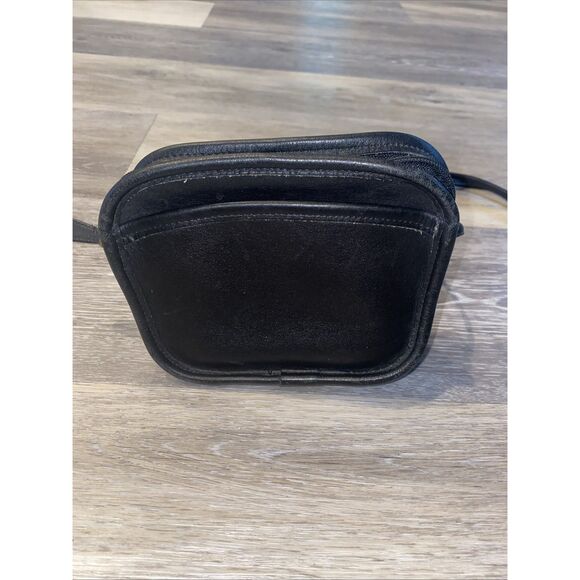 Vintage Coach Hadley zip crossbody bag black cowhide leather made in usa9935 Tag - Picture 1 of 16